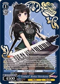 "Einheit" Rinko Shirokane (OFR) - Poppin’Party x Roselia - Weiss Schwarz card