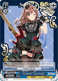 "Einheit" Lisa Imai (Parallel Foil) - Poppin’Party x Roselia - Weiss Schwarz card