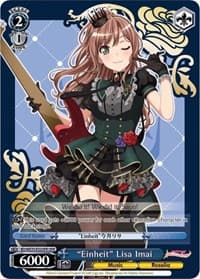 "Einheit" Lisa Imai (OFR) - Poppin’Party x Roselia - Weiss Schwarz card