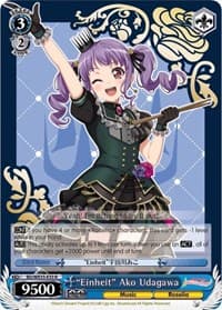 "Einheit" Ako Udagawa - Poppin’Party x Roselia - Weiss Schwarz card