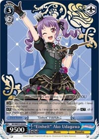 "Einheit" Ako Udagawa (Parallel Foil) - Poppin’Party x Roselia - Weiss Schwarz card