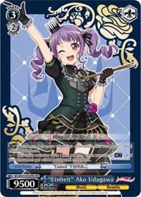 "Einheit" Ako Udagawa (OFR) - Poppin’Party x Roselia - Weiss Schwarz card