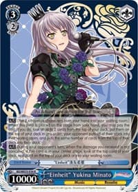"Einheit" Yukina Minato - Poppin’Party x Roselia - Weiss Schwarz card