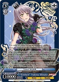 "Einheit" Yukina Minato (OFR) - Poppin’Party x Roselia - Weiss Schwarz card