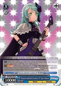 "Rausch und/and Craziness II" Sayo Hikawa - Poppin’Party x Roselia - Weiss Schwarz card