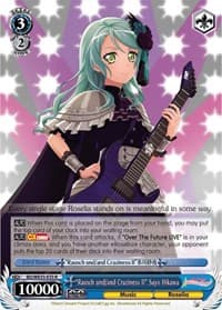 "Rausch und/and Craziness II" Sayo Hikawa (Parallel Foil) - Poppin’Party x Roselia - Weiss Schwarz card