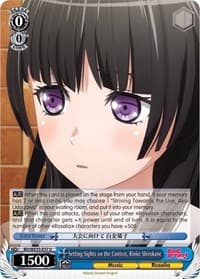 Setting Sights on the Contest, Rinko Shirokane (Parallel Foil) - Poppin’Party x Roselia - Weiss Schwarz card