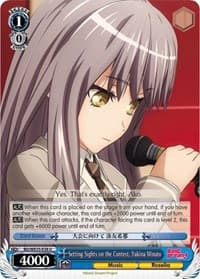 Setting Sights on the Contest, Yukina Minato - Poppin’Party x Roselia - Weiss Schwarz card