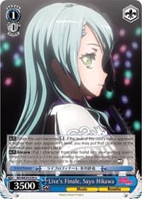 Live's Finale, Sayo Hikawa - Poppin’Party x Roselia - Weiss Schwarz card