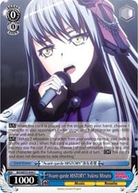 "Avant-garde HISTORY" Yukina Minato - Poppin’Party x Roselia - Weiss Schwarz card