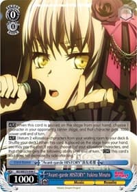 "Avant-garde HISTORY" Yukina Minato (Parallel Foil) - Poppin’Party x Roselia - Weiss Schwarz card