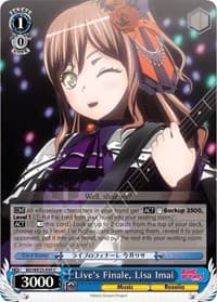 Live's Finale, Lisa Imai (Parallel Foil) - Poppin’Party x Roselia - Weiss Schwarz card
