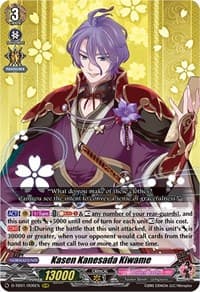 Kasen Kanesada Kiwame - D-TB01: Touken Ranbu -ONLINE- 2021 - Cardfight Vanguard card