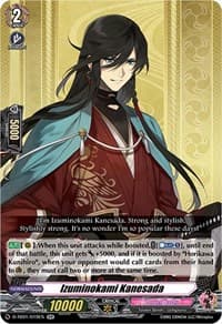 Izuminokami Kanesada - D-TB01: Touken Ranbu -ONLINE- 2021 - Cardfight Vanguard card