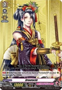 Jiroutachi - D-TB01: Touken Ranbu -ONLINE- 2021 - Cardfight Vanguard card