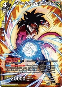SS4 Son Goku, Ready to Strike - Realm of the Gods - Dragon Ball Super: Masters card