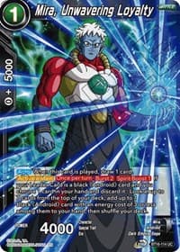 Mira, Unwavering Loyalty - Realm of the Gods - Dragon Ball Super: Masters card