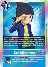 Koji Minamoto - Next Adventure - Digimon Card Game card