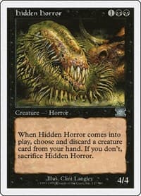 Hidden Horror - Classic Sixth Edition - Magic: The Gathering card