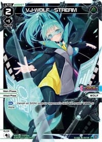 VJ WOLF - STREAM (Parallel Foil) - Glowing Diva - WIXOSS card