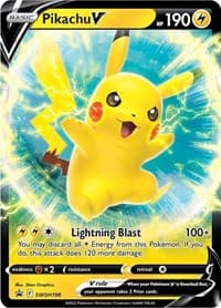 Pikachu V - SWSH198 - SWSH: Sword & Shield Promo Cards - Pokemon card