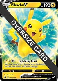 Pikachu V - SWSH198 - Jumbo Cards - Pokemon card