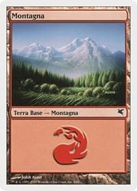 Mountain (Italian) - "Montagna" (D9) - Magic Encyclopedia 2005 (Salvat/Hachette) - Magic: The Gathering card