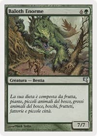 Enormous Baloth (Italian) - "Baloth Enorme" (K2) - Magic Encyclopedia 2005 (Salvat/Hachette) - Magic: The Gathering card
