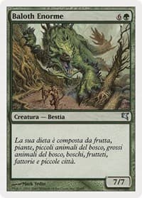Enormous Baloth (Italian) - "Baloth Enorme" (K50) - Magic Encyclopedia 2005 (Salvat/Hachette) - Magic: The Gathering card
