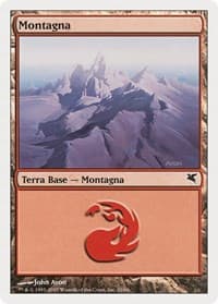 Mountain (Italian) - "Montagna" (D10) - Magic Encyclopedia 2005 (Salvat/Hachette) - Magic: The Gathering card