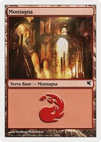 Mountain (Italian) - "Montagna" (K24) - Magic Encyclopedia 2005 (Salvat/Hachette) - Magic: The Gathering card