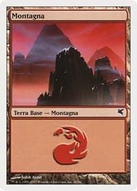 Mountain (Italian) - "Montagna" (K36) - Magic Encyclopedia 2005 (Salvat/Hachette) - Magic: The Gathering card