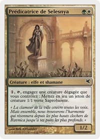 Selesnya Evangel (French) - "Predicatrice de Selesnya" (J54) - Magic Encyclopedia 2005 (Salvat/Hachette) - Magic: The Gathering card