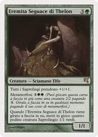 Thelonite Hermit (Italian) - "Eremita Seguace di Thelon" - Magic Encyclopedia 2005 (Salvat/Hachette) - Magic: The Gathering card