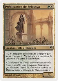 Selesnya Evangel (French) - "Predicatrice de Selesnya" (J55) - Magic Encyclopedia 2005 (Salvat/Hachette) - Magic: The Gathering card