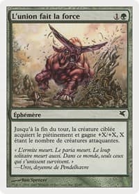 Strength in Numbers (French) - "L'union fait la force" (J42) - Magic Encyclopedia 2005 (Salvat/Hachette) - Magic: The Gathering card