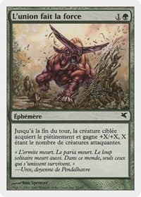Strength in Numbers (French) - "L'union fait la force" (J52) - Magic Encyclopedia 2005 (Salvat/Hachette) - Magic: The Gathering card