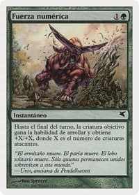 Strength in Numbers (Spanish) - "Fuerza numérica" (J53) - Magic Encyclopedia 2005 (Salvat/Hachette) - Magic: The Gathering card