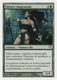 Nullmage Shepherd (Spanish) - "Pastora magoanula" (B2) - Magic Encyclopedia 2005 (Salvat/Hachette) - Magic: The Gathering card