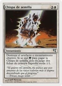 Seed Spark (Spanish) - "Chispa de semilla" - Magic Encyclopedia 2005 (Salvat/Hachette) - Magic: The Gathering card