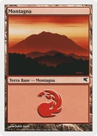 Mountain (Italian) - "Montagna" (C59) - Magic Encyclopedia 2005 (Salvat/Hachette) - Magic: The Gathering card