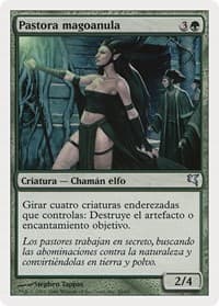 Nullmage Shepherd (Spanish) - "Pastora magoanula" (B40) - Magic Encyclopedia 2005 (Salvat/Hachette) - Magic: The Gathering card