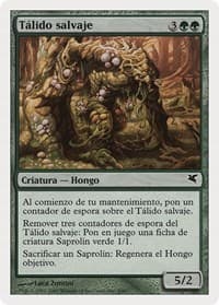 Savage Thallid (Spanish) - "Talido salvaje" (J4) - Magic Encyclopedia 2005 (Salvat/Hachette) - Magic: The Gathering card