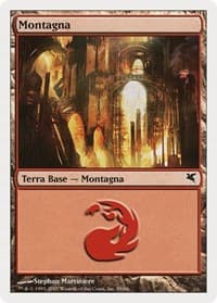 Mountain (Italian) - "Montagna" (K59) - Magic Encyclopedia 2005 (Salvat/Hachette) - Magic: The Gathering card