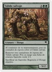 Savage Thallid (Spanish) - "Talido salvaje" (J5) - Magic Encyclopedia 2005 (Salvat/Hachette) - Magic: The Gathering card