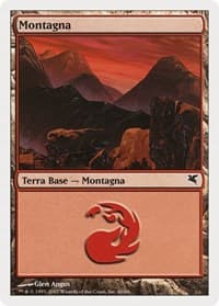 Mountain (Italian) - "Montagna" (K60) - Magic Encyclopedia 2005 (Salvat/Hachette) - Magic: The Gathering card
