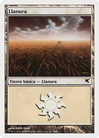 Plains (Spanish) - "Llanura" (C8) - Magic Encyclopedia 2005 (Salvat/Hachette) - Magic: The Gathering card