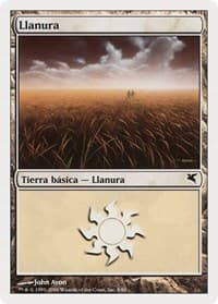 Plains (Spanish) - "Llanura" (G8) - Magic Encyclopedia 2005 (Salvat/Hachette) - Magic: The Gathering card