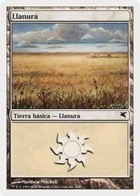 Plains (Spanish) - "Llanura" (G9) - Magic Encyclopedia 2005 (Salvat/Hachette) - Magic: The Gathering card