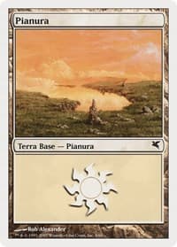 Plains (Italian) - "Pianura" (L9) - Magic Encyclopedia 2005 (Salvat/Hachette) - Magic: The Gathering card